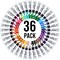 U.S. Art Supply Professional 36-Color Gouache Paint Set in Large 18ml Tubes & Color Mixing Wheel - Gouache Paint Tubes for Artists, Students, Beginners